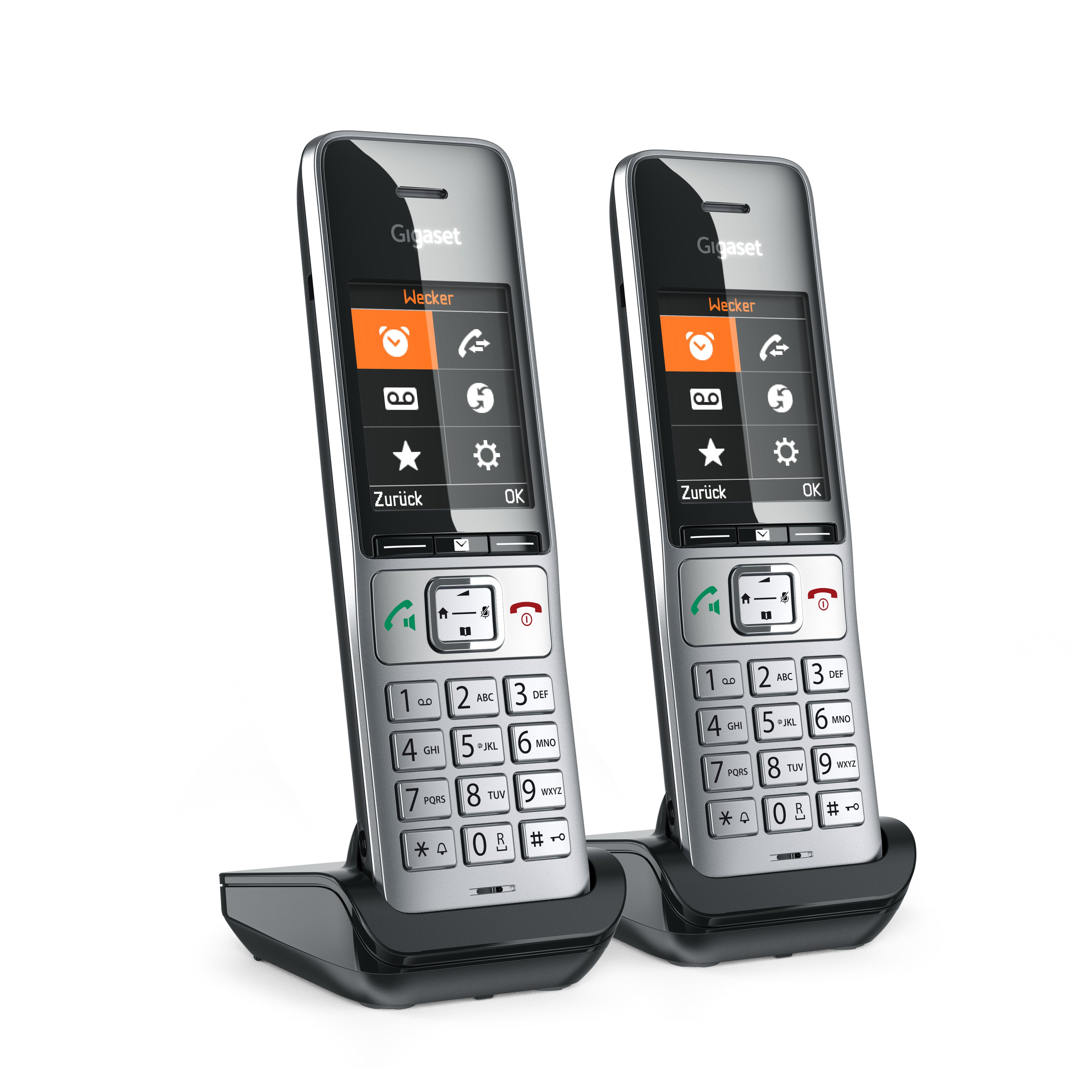 Gigaset Comfort 500HX duo silber schwarz Gigaset Comfort 500HX duo silber schwarz